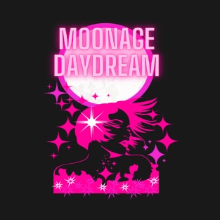 moonage daydream in neon T-Shirt