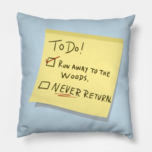 To Do List Pillow by Swamp Water Reverie 