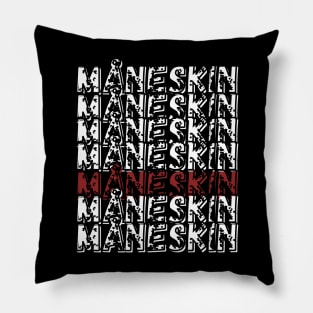 Måneskin x 7 White and Red Pillow