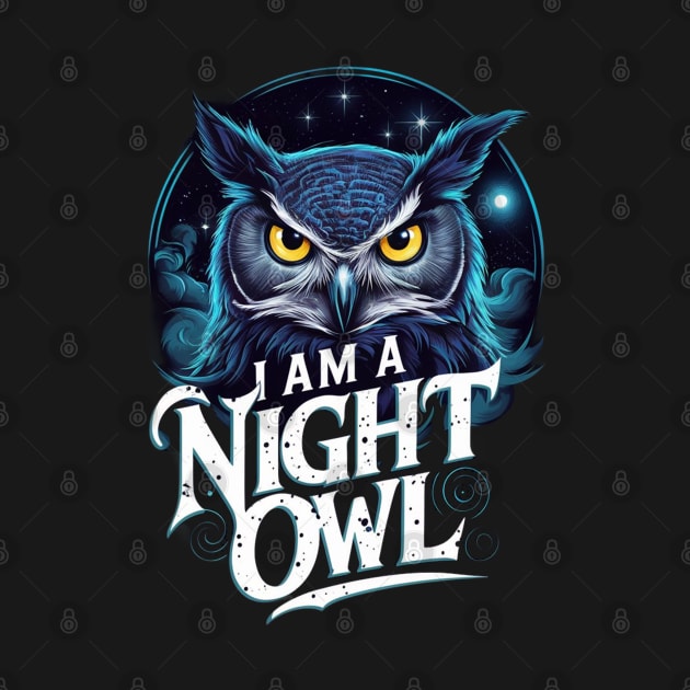 Embrace the Night: I am a Night Owl T-shirt by UrbanBlend