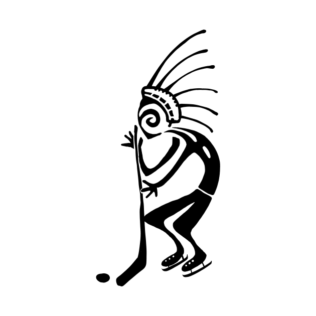 Kokopelli hockey black by ngmx