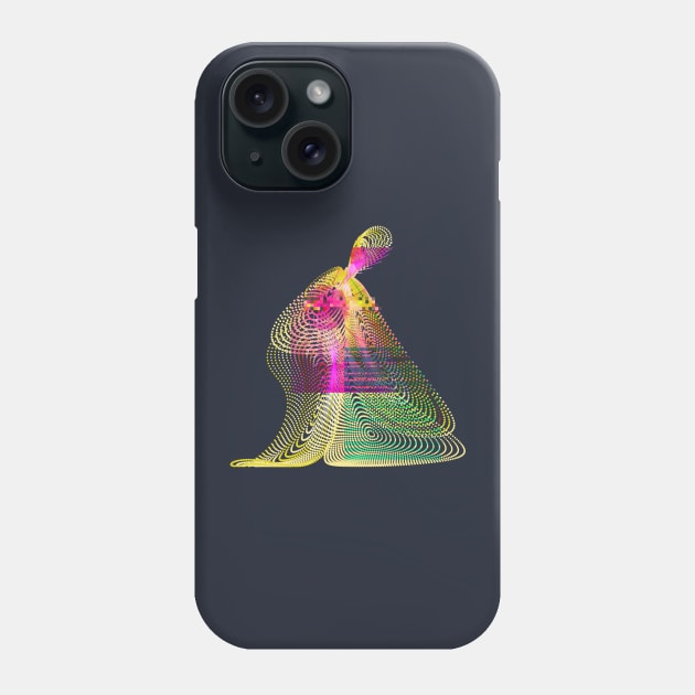 Madonna and Child Glitch Art Phone Case by donovanh