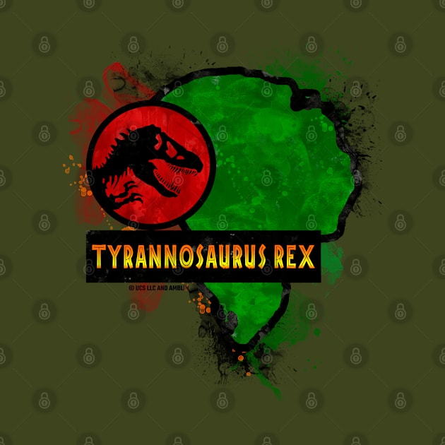 Tyrannosaurus Rex - Jurassic T rex Dino Paddock Sign by Jurassic Merch