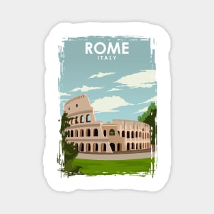 Rome Italy Travel Poster Magnet