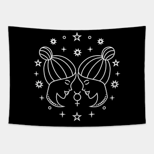 Gemini Zodiac Sign Tapestry