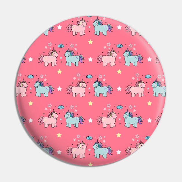 Unicorn kids pink Pin by Bomdesignz