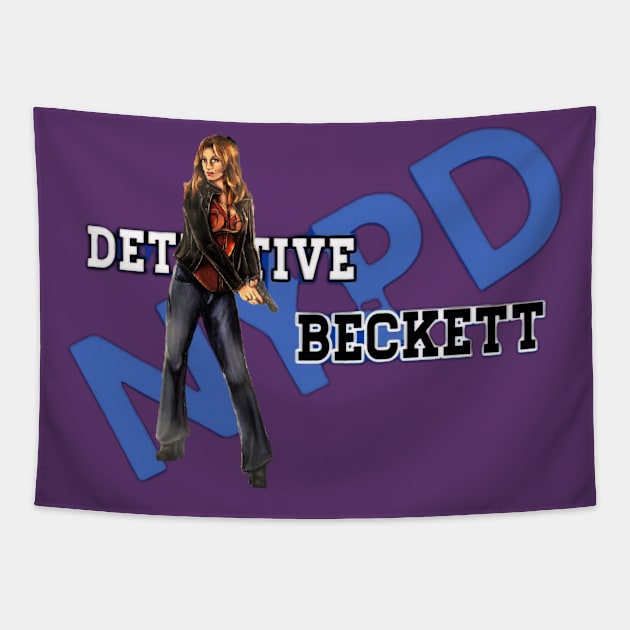 Detective Kate Beckett Tapestry by The Store Name is Available