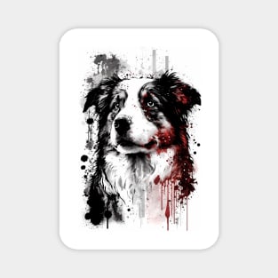 Australian Shepherd Portrait Magnet
