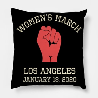 Women's March January 18, 2020 Feminist Los Angeles Pillow