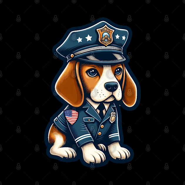 Beagle Police by k9-tee