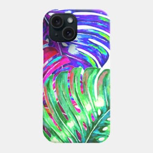 Colorful Monstera Phone Case