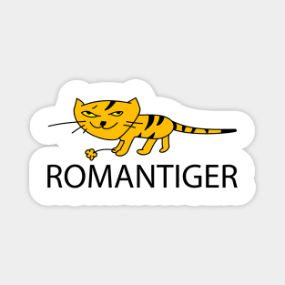 Funny tiger as a romantic Magnet