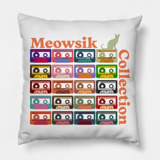 Retro Meowsik-Cat and Music lovers- Pillow