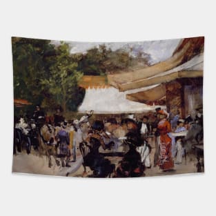 Outside a Restaurant in the Bois de Boulogne by Hugo Birger Tapestry