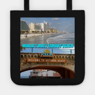 Daytona Beach Florida poster /post card Tote