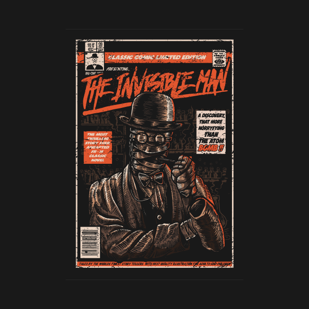 The Invisible Man Comic Book Cover The Invisible Man TShirt