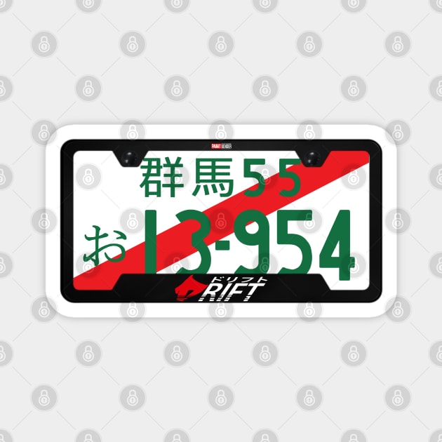 Initial D Takumi Fujiwara License Plate AE86 Toyota Fast X Magnet by ArtIzMuzikForTheEyez