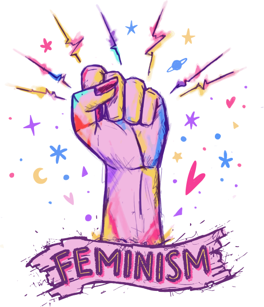 Feminism Kids T-Shirt by Mako Design 