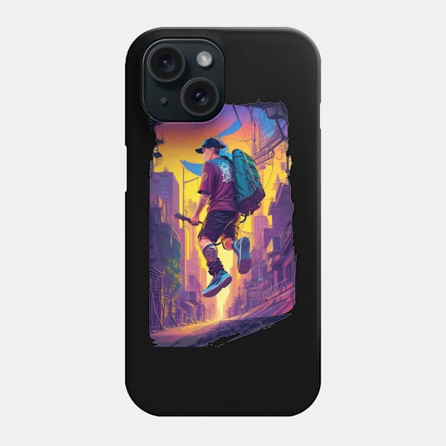 Cityscape Chronicles - Capturing the Thrill of Urban Exploration Phone Case by Moulezitouna