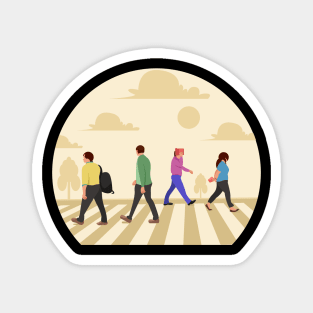 flat design work people Magnet