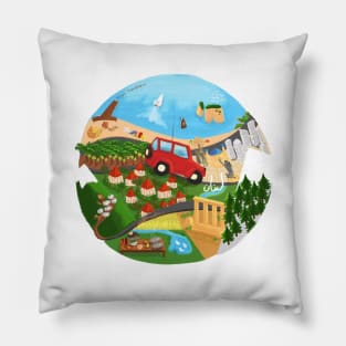 The World of Lebanon Pillow