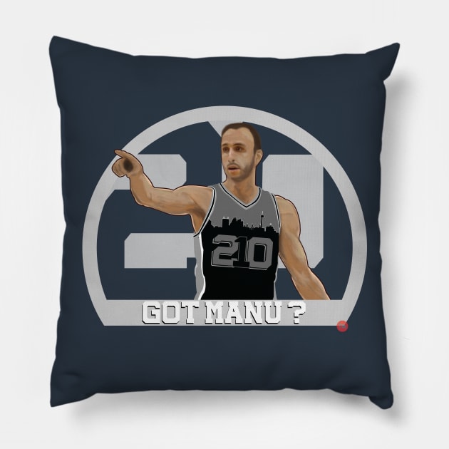 GOT MANU? (210) Pillow by THIRTY16Designs