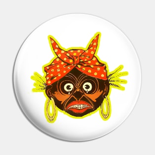 crying woman mask Pin