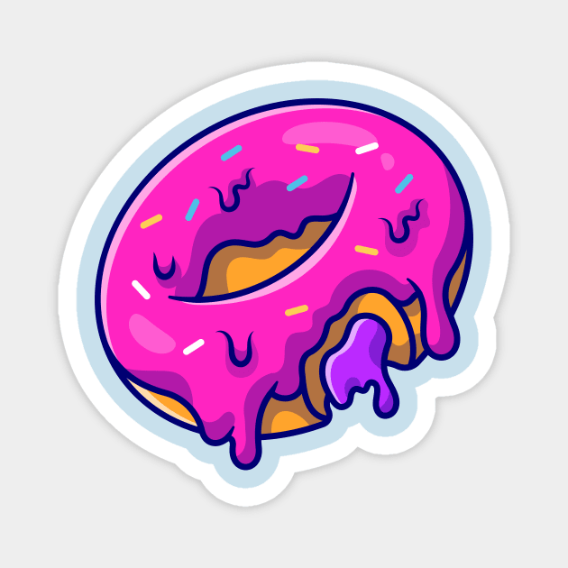 Floating Doughnut Cartoon Magnet by Catalyst Labs