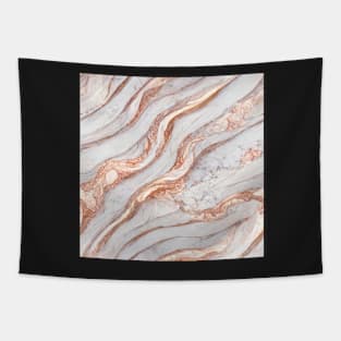 Rose gold marble pattern Tapestry