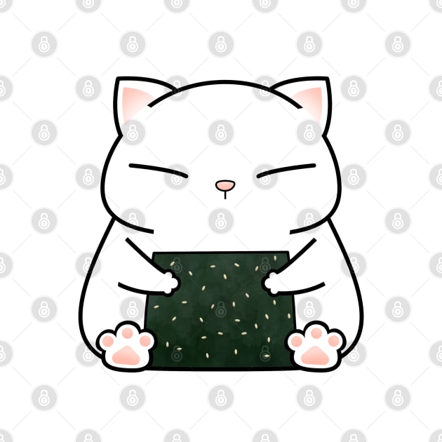 Chubby Cat Rice Ball by Takeda_Art