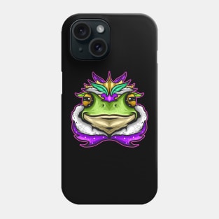 Frog King Or Frog Prince With Royal Fur For Mardi Gras Phone Case