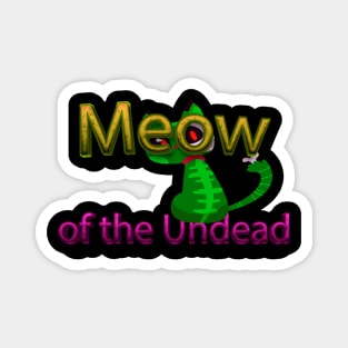 Meow Of The Undead Paws & Claws: Halloween cat Prints with Pets Magnet