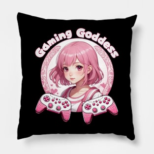 Gamer girl pink gamer clothes Pillow