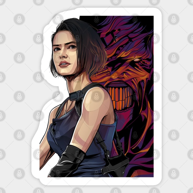 Jill Valentine Resident Evil 3 Remake A6 Postcard Art 