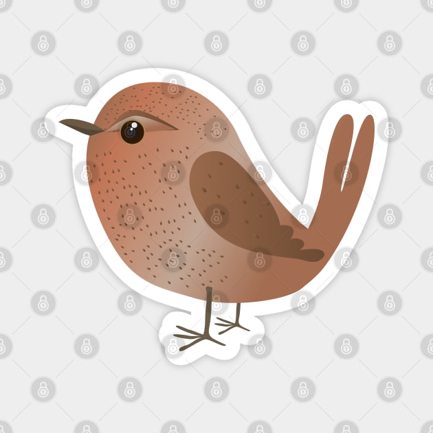 Cute wren Magnet by Bwiselizzy