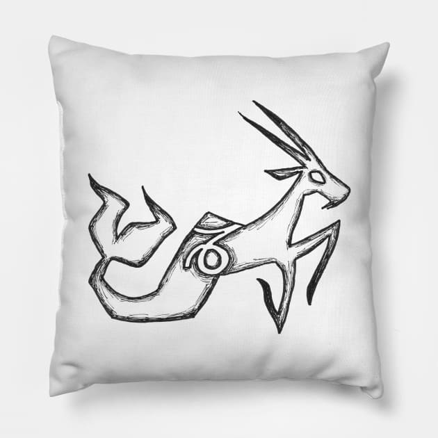 Capricorn Pillow by NathanBenich