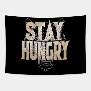 Stay Hungry Muslin Sneaker Art Tapestry