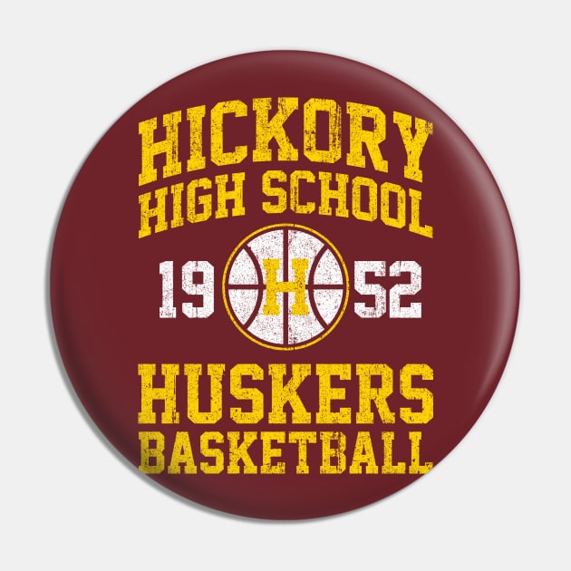 Hickory High School Huskers Basketball Pin by huckblade