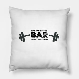 Workout Buddy Birthday Card Pillow