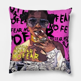 Bantu No Fear Strong Black Woman Pillow