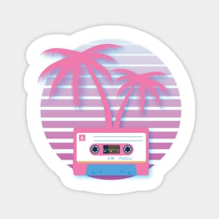 Cassette Tape Palm 80s Magnet