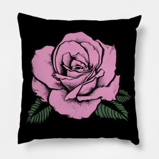 pink rose Pillow