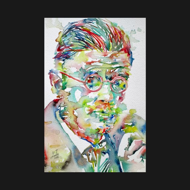 JAMES JOYCE - watercolor portrait .2 by lautir