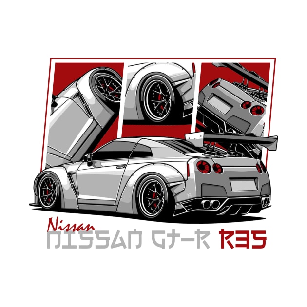 Nissan GTR R35, GT-R, JDM Car by T-JD