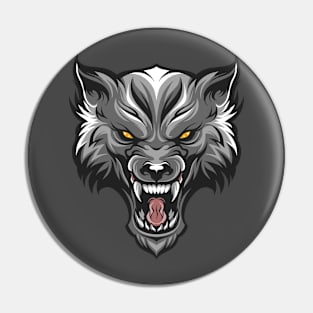 Black Wolf Pin