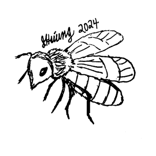 Honey Bee Sketch T-Shirt