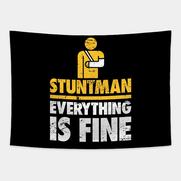 Stuntman Fractured Broken Hand Get Well Gift Tapestry by MeatMan