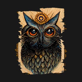 Animals from the forest_Owl T-Shirt