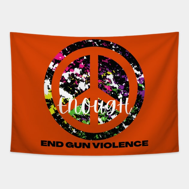 End Gun Violence Tapestry by Holly ship