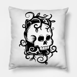 Retro Skull Pillow